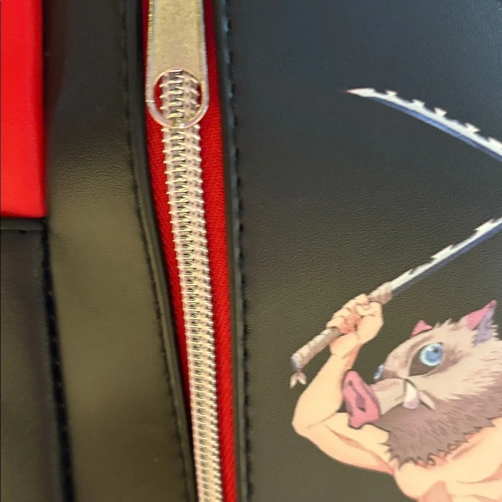 Demon Slayer Kimetsu no Yaiba Red and Black Backpack